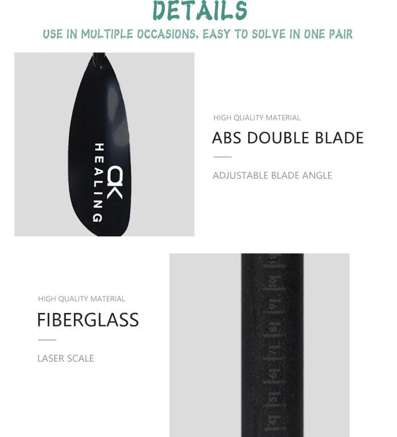 2-Section Kayak Paddle – Inflatable Stand Up Paddle with ABS Double Blade & Fiberglass Shaft