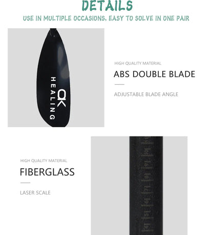 2-Section Kayak Paddle – Inflatable Stand Up Paddle with ABS Double Blade & Fiberglass Shaft