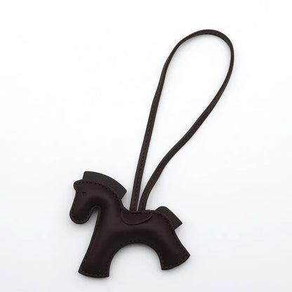 Fashion Horse Keychain - PU Leather Horse Charm for Car Keys, Handbags & Gifts