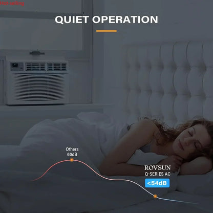 8000 BTU Smart Window AC – Energy Saving, WiFi & Remote Control with Timer