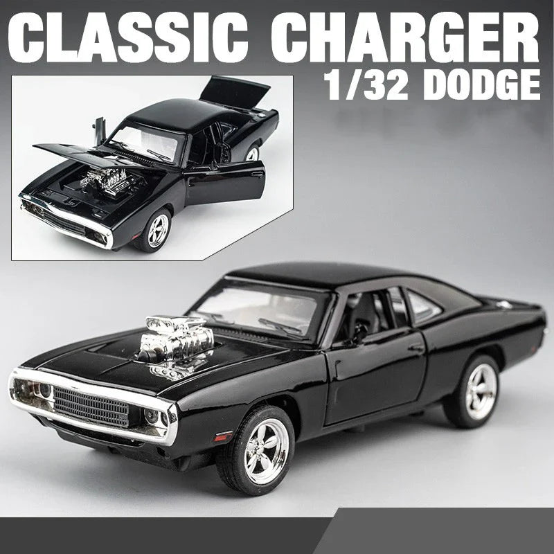 1:32 Challenger 1970 Classic Alloy Car Model – Diecast Toy Vehicle for Kids & Collector Decoration