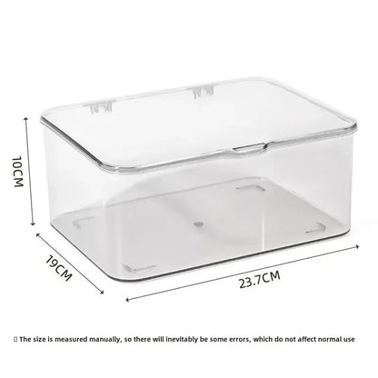 Acrylic Clear Storage Organizer Box – Clamshell Design for Home & Office Essentials