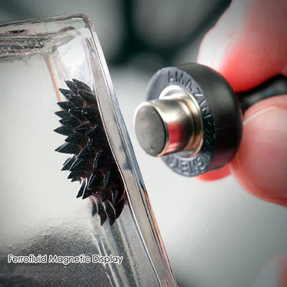 Ferrofluid Magnetic Liquid Display Toy – Stress Relief Science Desk Decompression Anti-Anxiety Fidget Toy, Interactive Moving Fluid Decor