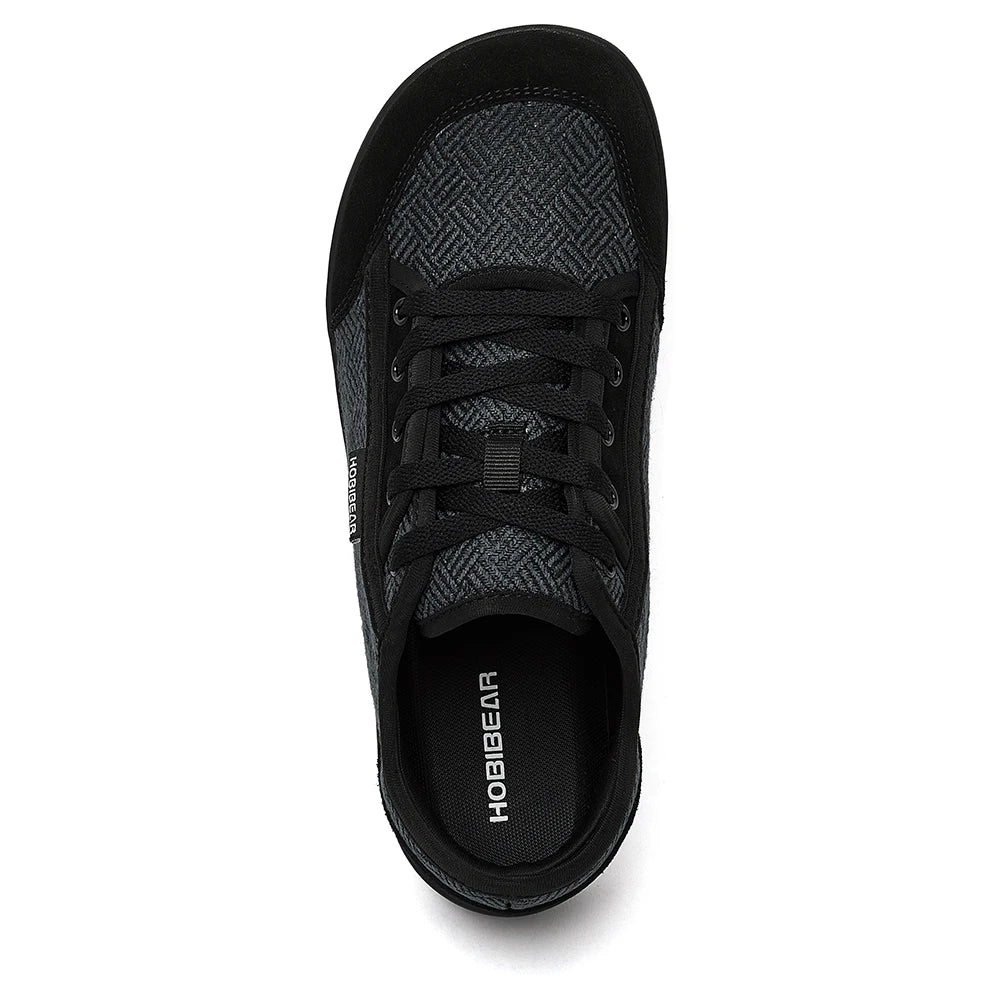 HOBIBEAR Barefoot Shoes for Men & Women | Zero Drop, Wide Toe Minimalist Cowhide Leather Sneakers