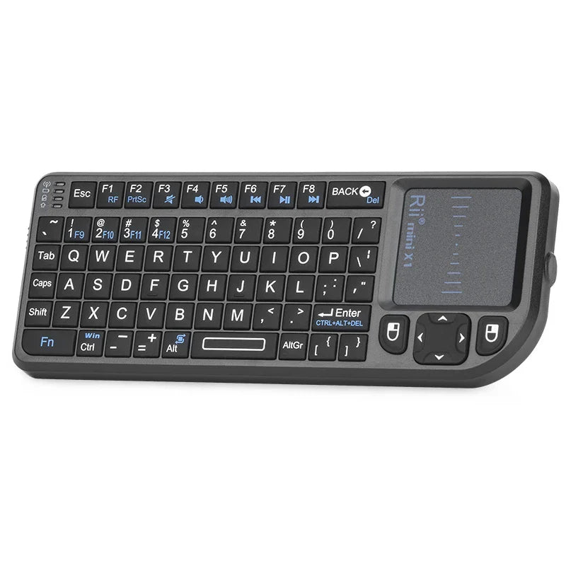 Rii X1 2.4GHz Mini Wireless Keyboard with TouchPad – English/ES/FR Layout for Android TV Box, PC & Laptop