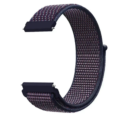22mm Sport Nylon Loop Watch Band – Breathable Replacement Wristband for NORTH EDGE APACHE-46 Smartwatch, Durable Adjustable Strap