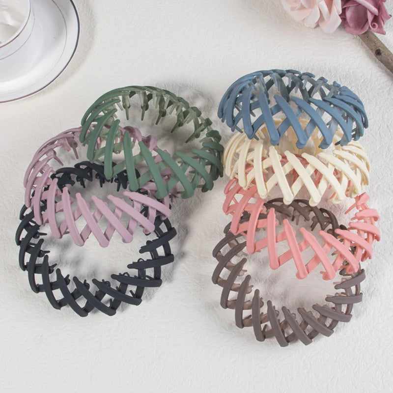 Bird Nest Hair Claw Clips – 1/4/7pcs Matte Hair Clips for Women & Girls, Ponytail Hair Styling Accessories