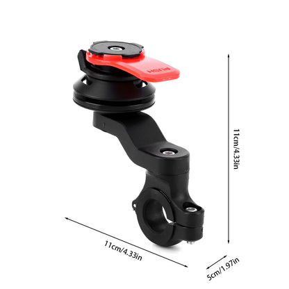 Quad Lock Motorcycle & Bike Phone Holder – 360° Rotatable Stand, Navigation Support, Secure Bracket for Bicycle