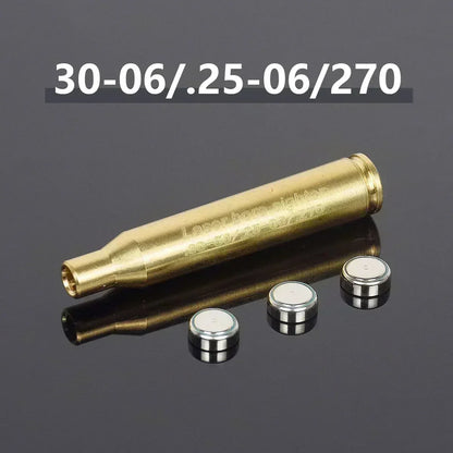 Multi-Caliber Laser Bore Sighter — 12GA, 20GA, 5.45x39, 7.62x39, 9x19mm, .223, .308, .338 Training Cartridge