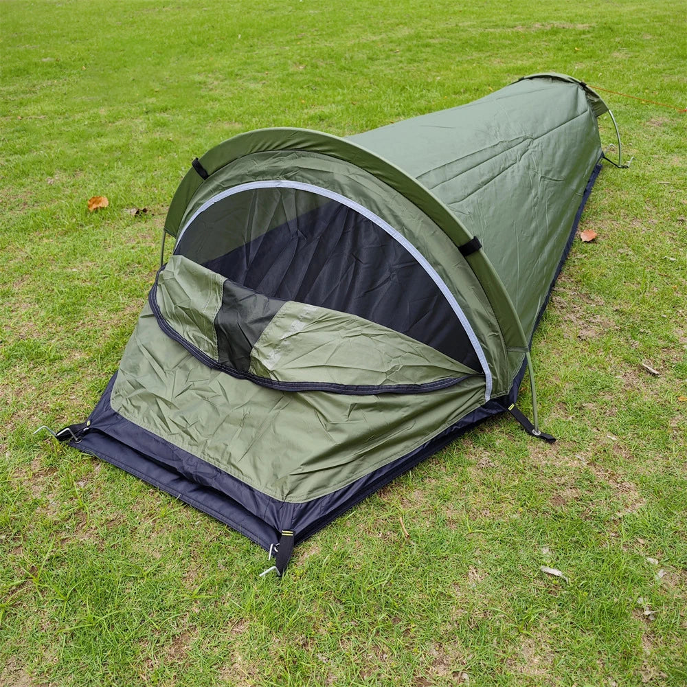 Lightweight Backpacking Tent – Outdoor Camping Sleeping Bag Tent for Single Person Use