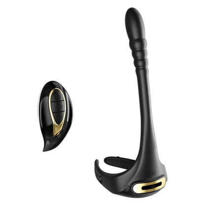 Adjustable Vibrating Penis Ring – Delayed Ejaculation, Enlargement, Prostate & Anal Massage Adult Male Sex Toy