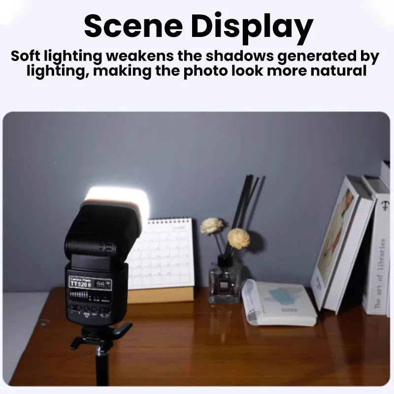 Godox Flash Diffuser Dome – Bounce Soft Light for Canon 580EX/580EX II, Godox V850/860II, TT685/TT600/TT520II, Yongnuo YN-560/565