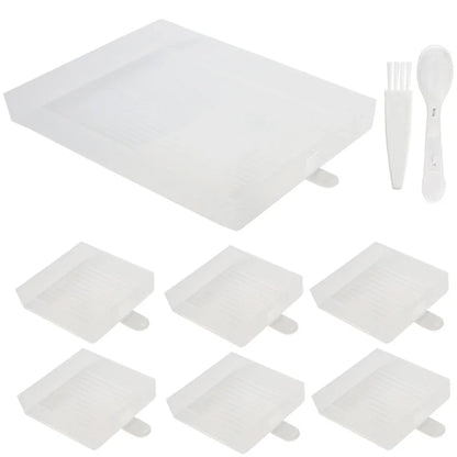 6-Grid Diamond Painting Accessory Tray Kit – Large Capacity Plate for Nail Art, Beading, and Cross Stitch
