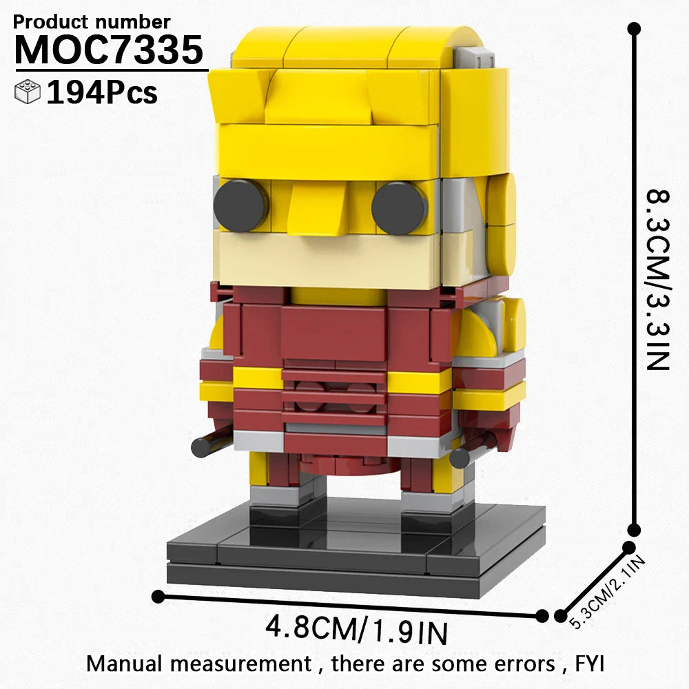 MOOXI Movie Series MOC BrickHeadz Building Blocks Set – DIY Educational Toy for Kids