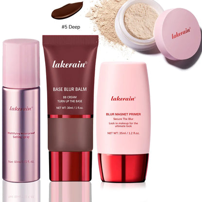 Ultimate Blurring Setting Powder Kit — Travel Size Primer, Waterproof Spray & Oil Control