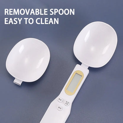 Mini Electronic Kitchen Spoon Scale - 500g/0.1g Precision LCD Digital Measuring Tool for Food, Flour, Milk, Coffee