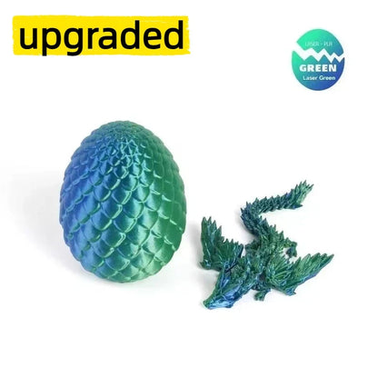 3D Printed Articulated Dragon Figurine - Colorful Gem Dragon Movable Joint Desktop Fantasy Action Figure Craft