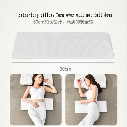 Memory Foam Lumbar Pillow for Pregnant Women — Orthopedic Triangle Waist & Back Support Cushion with Slow-Rebound Comfort and Pain Relief