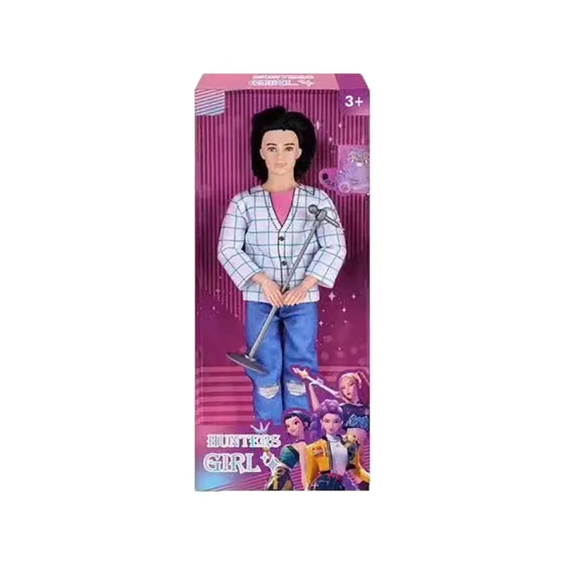 New K-Pop Demon Hunter Doll Toy – Anime Action Figure Villain Sabe, Male Group Collectible for Girls, Cartoon Birthday Gift