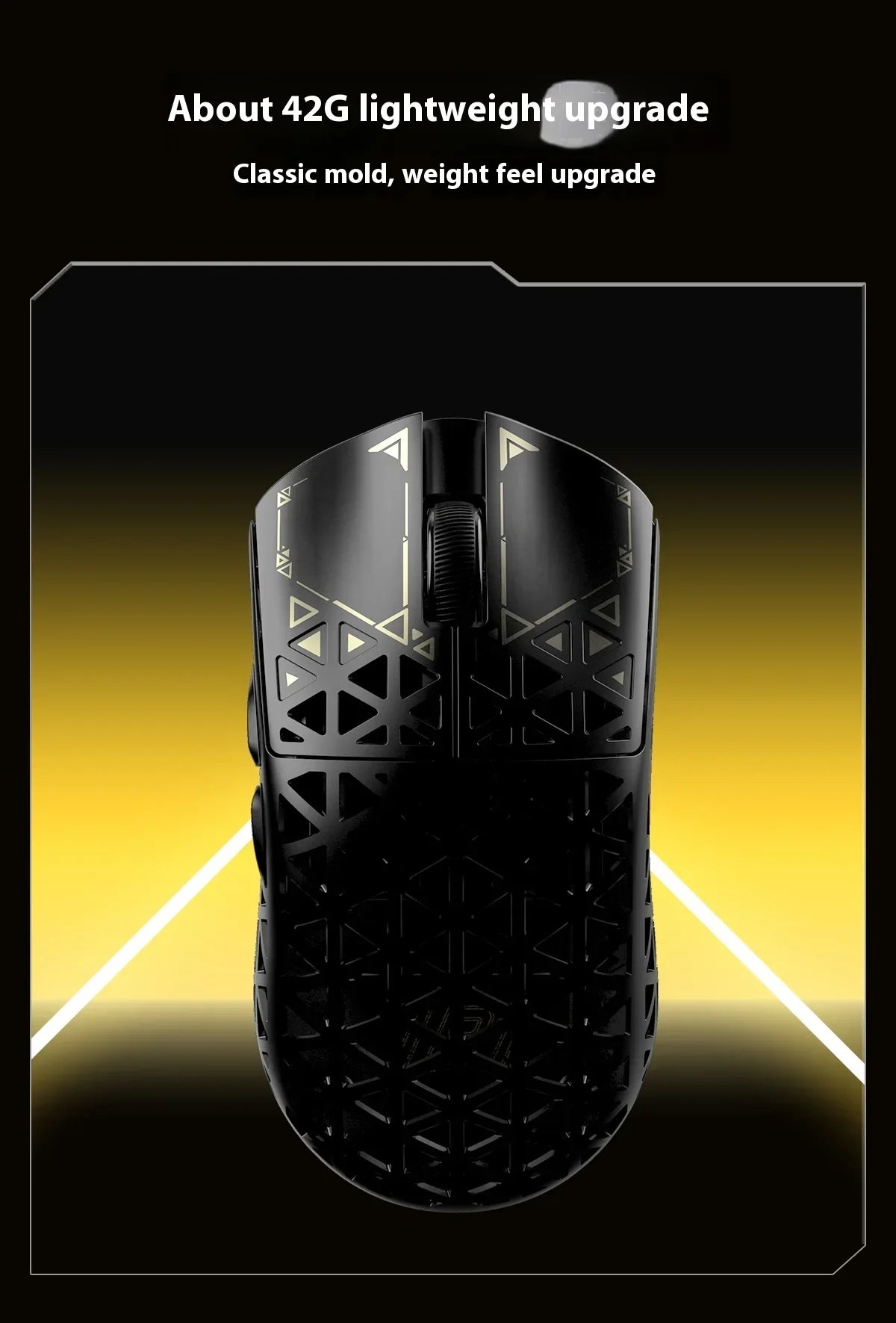 IPI Piao Float Wireless Gaming Mouse — Dual 8K Carbon Hell Out, 3-Mode Bluetooth, Lightweight Esports Custom Mouse for PC & Laptop