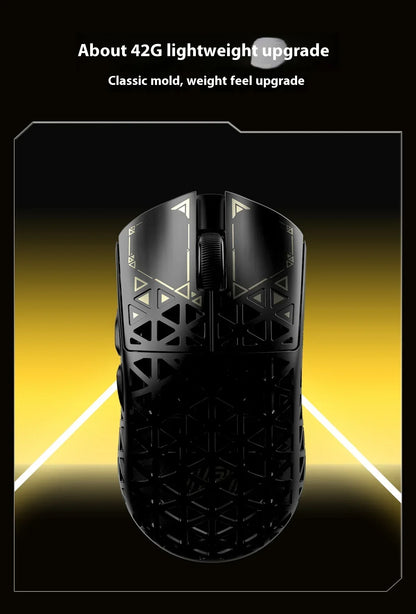 IPI Piao Float Wireless Gaming Mouse — Dual 8K Carbon Hell Out, 3-Mode Bluetooth, Lightweight Esports Custom Mouse for PC & Laptop