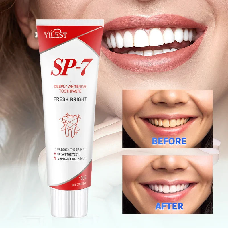 SP-7 Probiotics Toothpaste – Whitening, Smoke & Tea Stain Removal with Enamel Repair