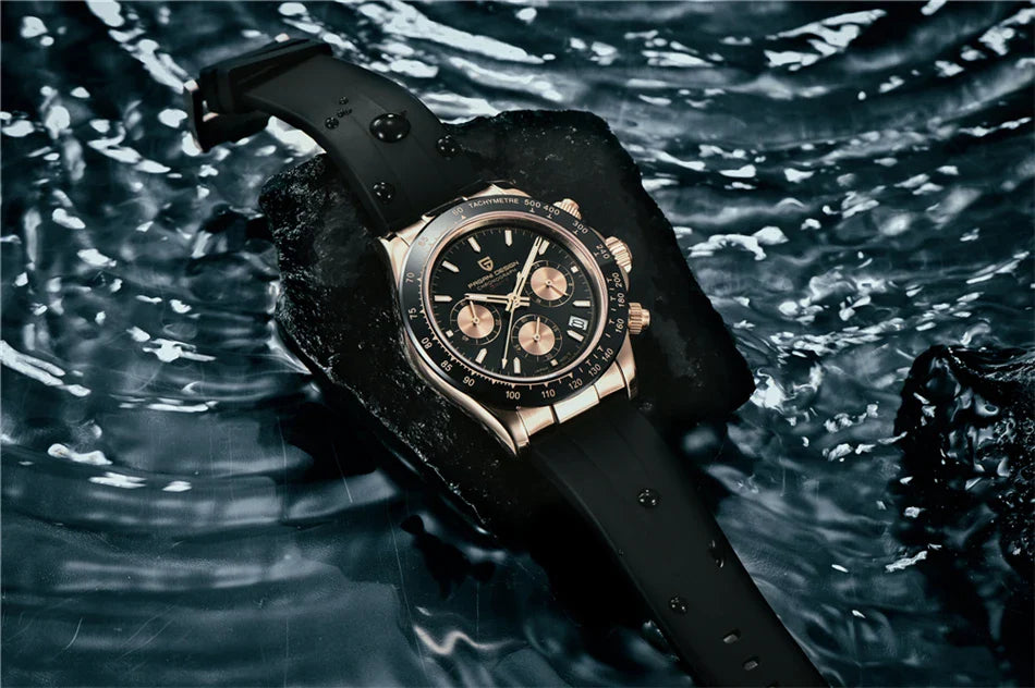 40mm PAGANI DESIGN V2 Men’s Quartz Watch – Sapphire Retro Chronograph Stainless Steel Waterproof