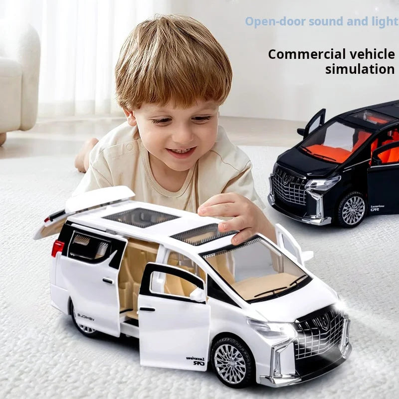 Children’s Inertia Pull-Back Car Toy – Light & Sound Simulation Commercial Model, Perfect Holiday Gift for Boys