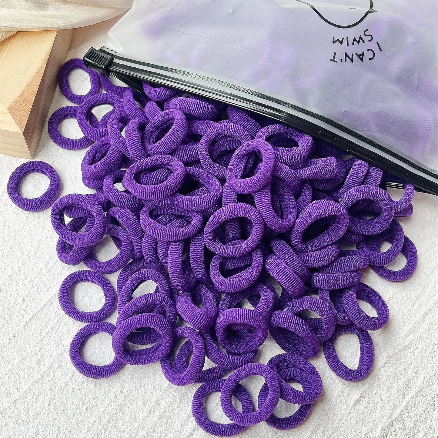 20/50PCS Kids Elastic Hair Bands – Girls Sweets Scrunchie Rubber Bands for Children Hair Ties & Headbands
