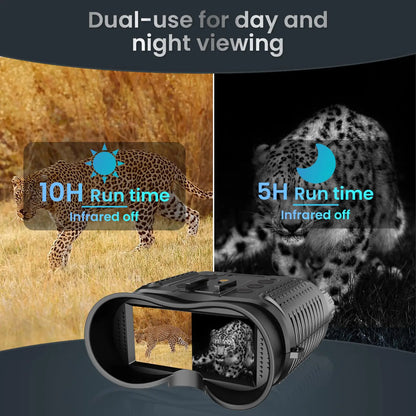 NV8160 Head-Mounted Night Vision Binoculars – 8X Zoom Tactical Goggles for Adults Hunting & Outdoors
