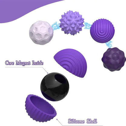 Silicone Magnetic Sensory Balls – Calming Fidget Toy for Kids & Adults, Autism, Anxiety & Stress Relief