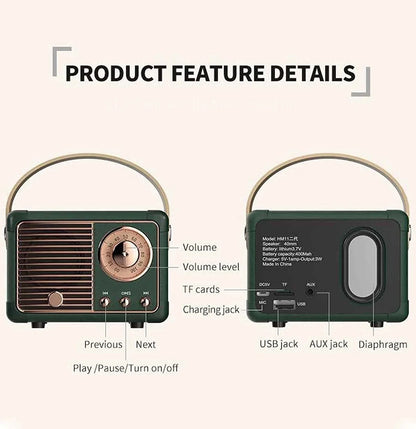 Wireless Portable Bluetooth Speaker — Mini Subwoofer Music Box with Hands-Free Function