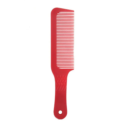 Professional Salon Hair Clipper Accessory – Flat Head Cut Comb, Anti-Static, Wide Tooth Hair Styling Brush for Men
