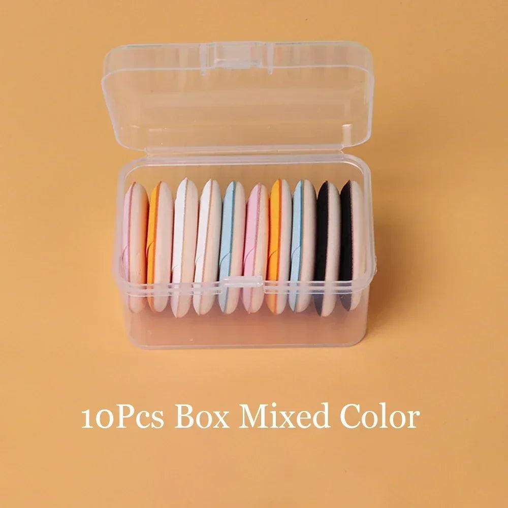 3/10PCS Mini Cosmetic Cushion Puffs – Professional Finger Puffs for Foundation & Concealer Makeup