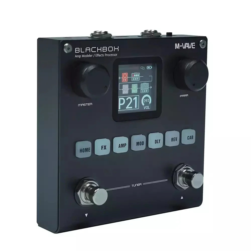 M-VAVE Blackbox Guitar/Bass AMP Modeler – Multi-Effects Processor, Rechargeable for Electric Guitar & Bass
