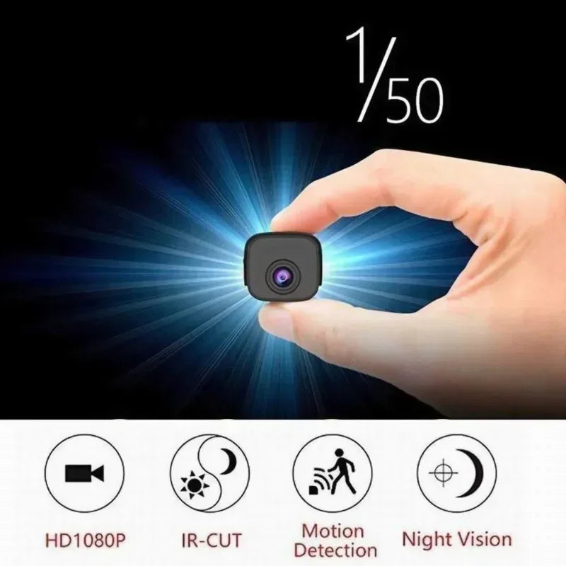 H9W 1080P Mini WiFi Camera - IP Webcam with Remote Monitoring, Night Vision & Built-In Battery