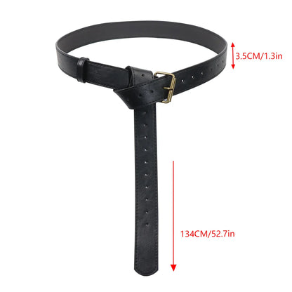 Renaissance Leather Cosplay Belt – Medieval Wizard Waist Bag with Alchemy Bottle, Cork Stopper & Copper Coin