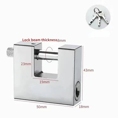 Multifunctional Keyed Padlock – Waterproof, Anti-Rust, Anti-Theft Door & Window Lock with 3 Keys