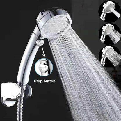 360° Rotating Handheld Shower Head – 3 Spray Modes with ON/OFF Pause Switch & Adjustable Water-Saving Design