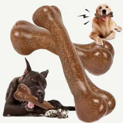 Natural Non-Toxic Indestructible Dog Chew Bone Toy – Anti-Bite Puppy Teething Toy for Small, Medium & Large Dogs Pet Chew Toy