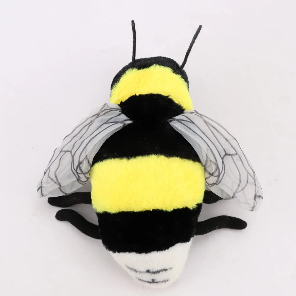 Lifelike Bee Plush Toy – Soft Stuffed Honeybee for Kids, Insect Lovers & Home Decoration (2 Sizes)