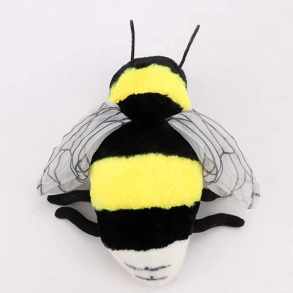 Lifelike Bee Plush Toy – Soft Stuffed Honeybee for Kids, Insect Lovers & Home Decoration (2 Sizes)