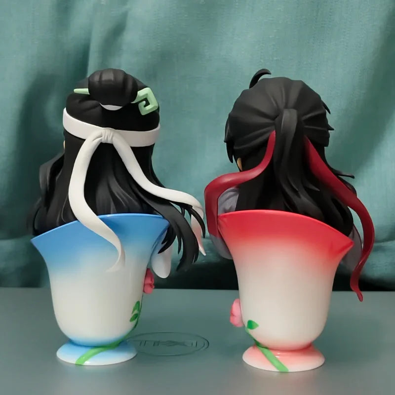 Mo Daozu Stone Porcelain Flower Rhyme Blind Box – Cute Anime Character Collectible Toy Gift for Wei Wuxian & Lan Fans