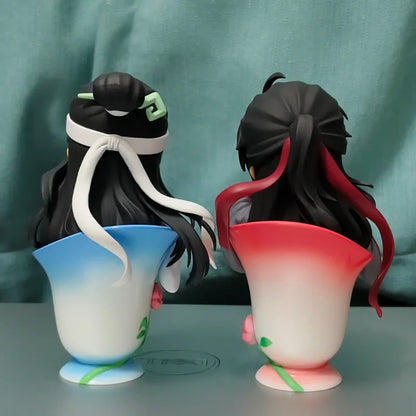 Mo Daozu Stone Porcelain Flower Rhyme Blind Box – Cute Anime Character Collectible Toy Gift for Wei Wuxian & Lan Fans