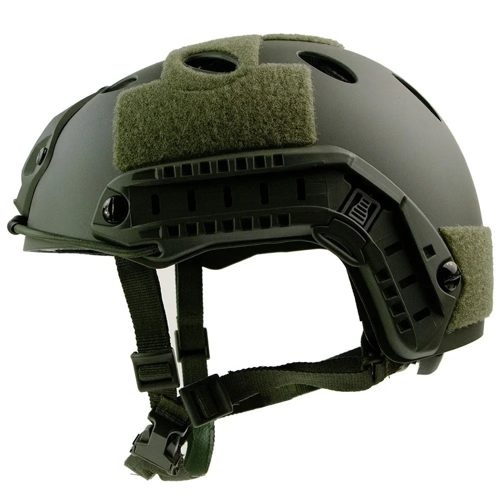 Adjustable Tactical Helmet – Thicken ABS Protective Gear for Air Gun Shooting, CS, Outdoor Use, Head Size 55-60cm