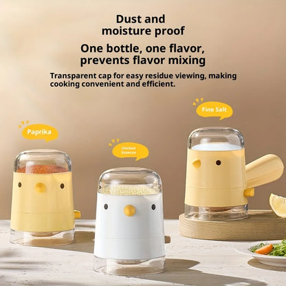 Bird-Shaped Salt Dispenser - Press-Type Seasoning Bottle with Dustproof Quantitative Spice Control