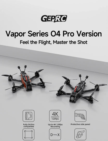 GEPRC Vapor-X5 D5 HD FPV Drone 5" – 4K 120fps Recording, O4 Air Unit, 2207E 1960KV Motor, Freestyle Quadcopter