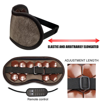 Tourmaline & Jade Electric Eye Massager — Infrared Heat Therapy, Germanium Relaxation for Eye Care & Health Gift