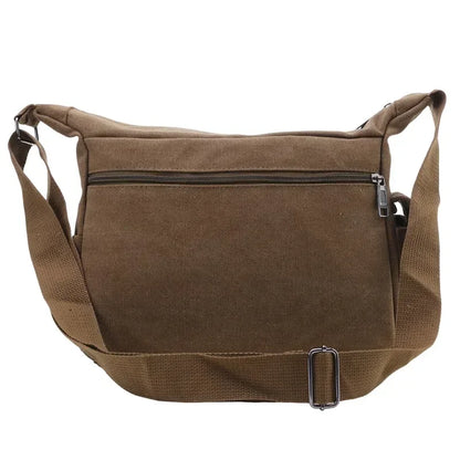 Men's Casual Sling Bag – Vintage Crossbody Messenger Shoulder Bag for Travel & Outdoor Use