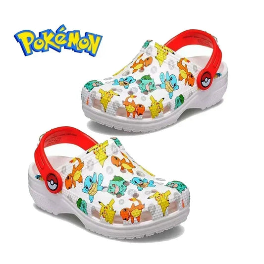 Pokemon Hole Sandals - Pikachu, Squirtle & Charmander Kawaii EVA Anime Slippers, Summer Beach Shoes for Kids, Perfect Gift
